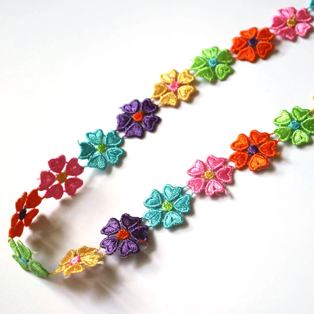 5yards embroidered flower trims for Clothes thin lace trimmings and ribbons for dress DIY craft accessories
5yards embroidered flower trims for Clothes thin lace trimmings and ribbons for dress DIY craft accessories