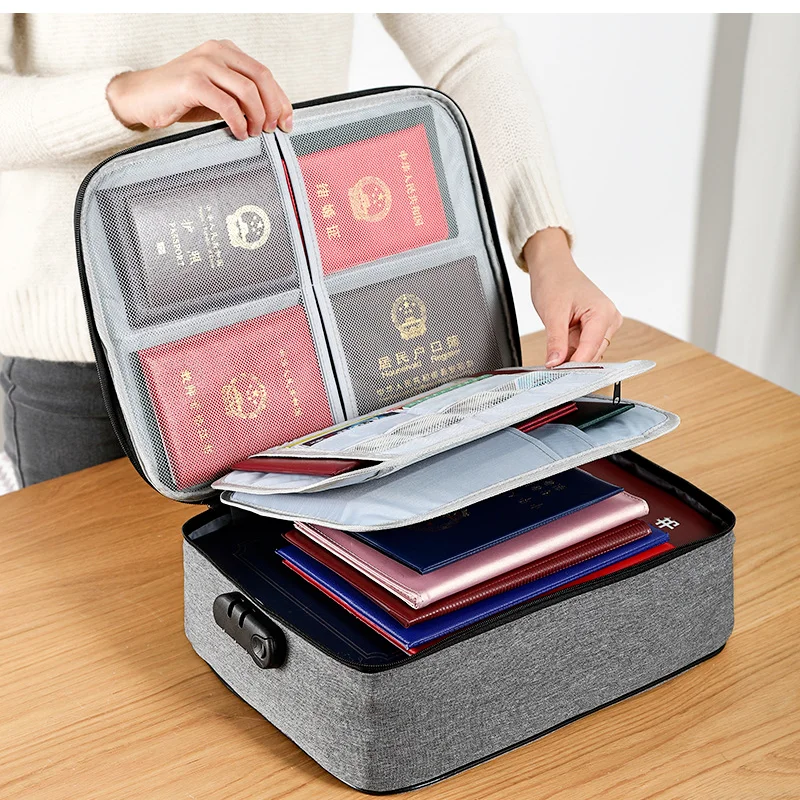 Document Storage Bag Household Multi-function Portable Document Passport Bag Large-capacity Outdoor Travel Document Storage Box
Document Storage Bag Household Multi-function Portable Document Passport Bag Large-capacity Outdoor Travel Document Storage Box
