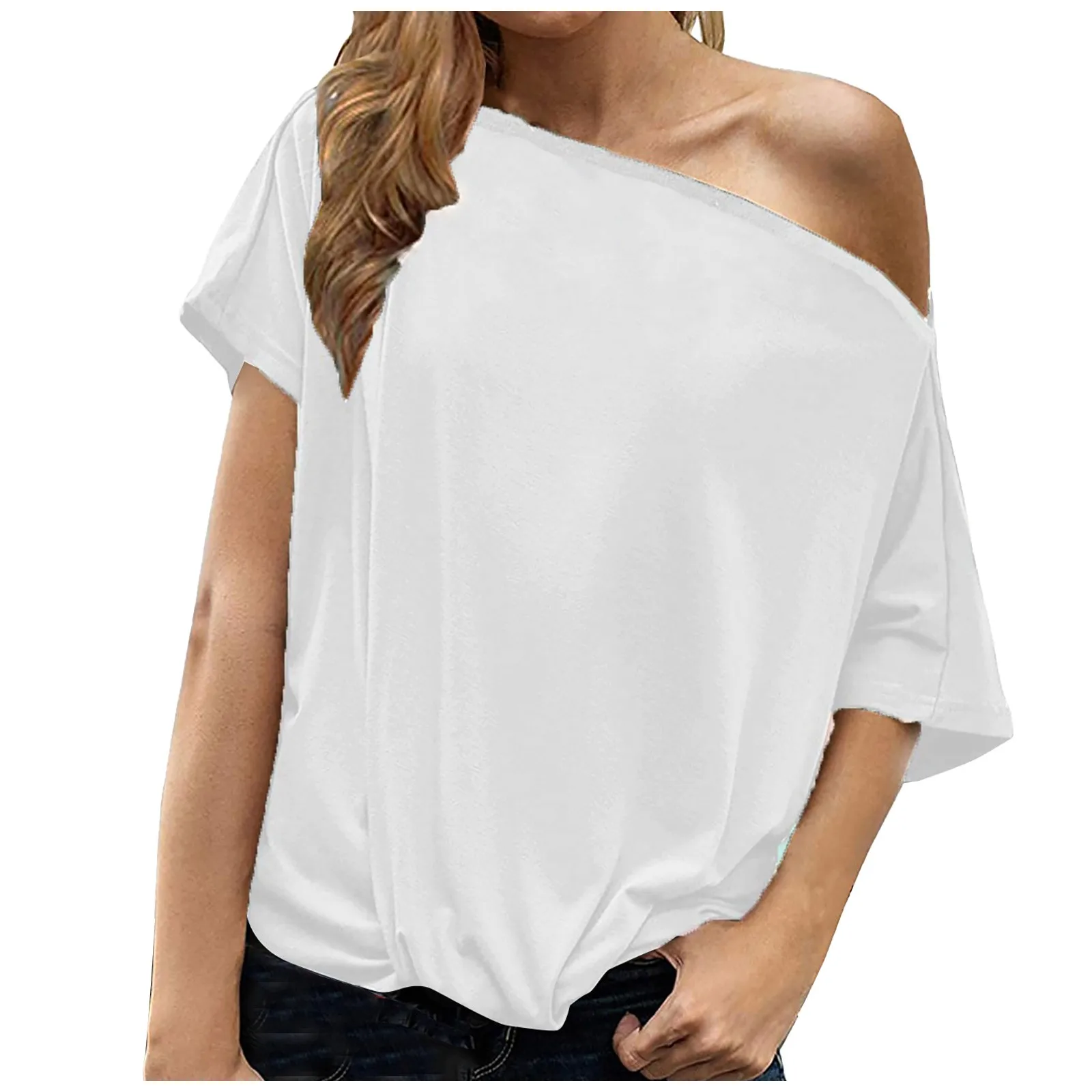 Off Shoulder White Tops For Ladies Office Clothes Blusas Mujer De Moda 2021 Women's Tops Summer Casual Short Sleeve Shirts
Off Shoulder White Tops For Ladies Office Clothes Blusas Mujer De Moda 2021 Women's Tops Summer Casual Short Sleeve Shirts