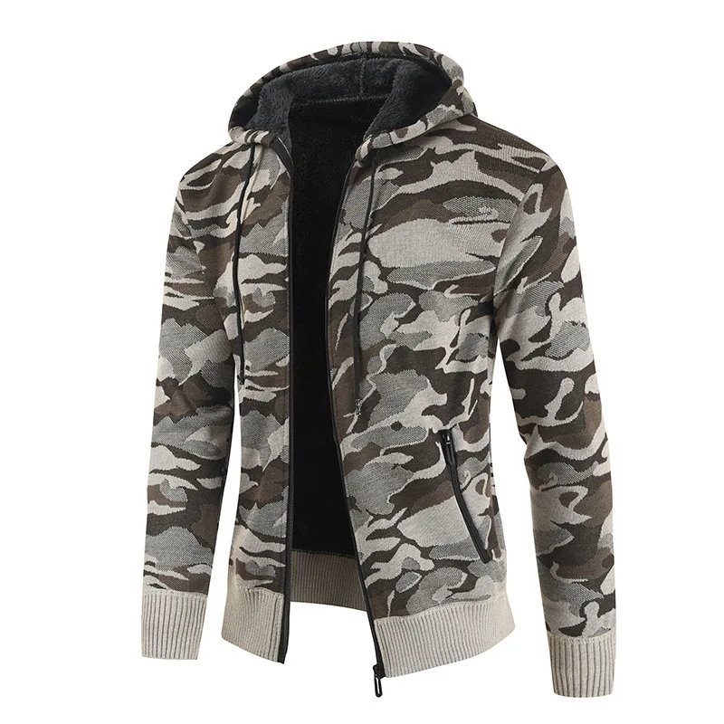 Mens Hooded Knitted Sweaters Warm Long Sleeve Pullover Winter Camouflage Coat Fleece Liner Thick2022
Mens Hooded Knitted Sweaters Warm Long Sleeve Pullover Winter Camouflage Coat Fleece Liner Thick2022