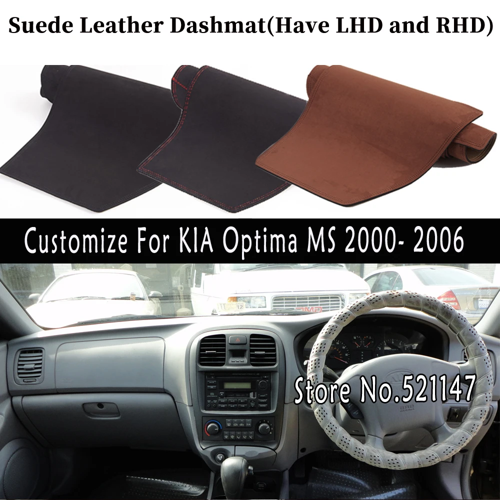 Accessories Car-styling Suede Leather Dashmat Dashboard Cover Dash Mats Carpet For KIA Optima MS 2000- 2006 2001 2002 2003 2004
Accessories Car-styling Suede Leather Dashmat Dashboard Cover Dash Mats Carpet For KIA Optima MS 2000- 2006 2001 2002 2003 2004