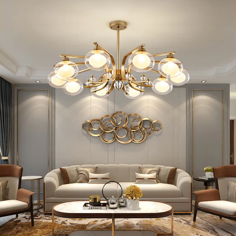Nordic Simple LED Modern Chandelier Creative Glass ball Chandelier Ceiling Living Room Bedroom Dining Room Deco Hanging Lights
Nordic Simple LED Modern Chandelier Creative Glass ball Chandelier Ceiling Living Room Bedroom Dining Room Deco Hanging Lights