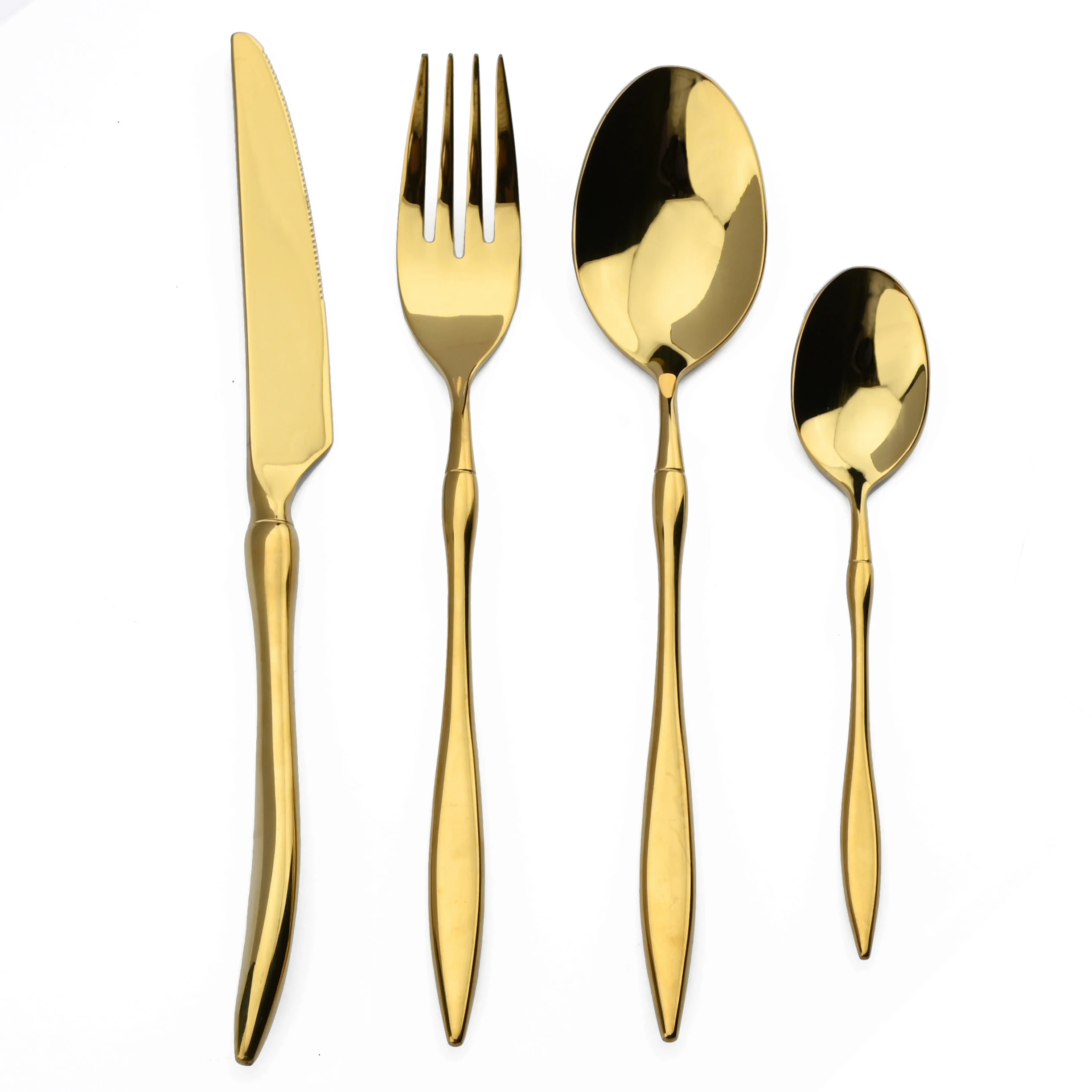 4Pcs 304 Stainless Steel Cutlery Luxury Gold Dinnerware Knife Fork Spoon Kitchen Tableware Flatware Set Dishwasher Safe
4Pcs 304 Stainless Steel Cutlery Luxury Gold Dinnerware Knife Fork Spoon Kitchen Tableware Flatware Set Dishwasher Safe
