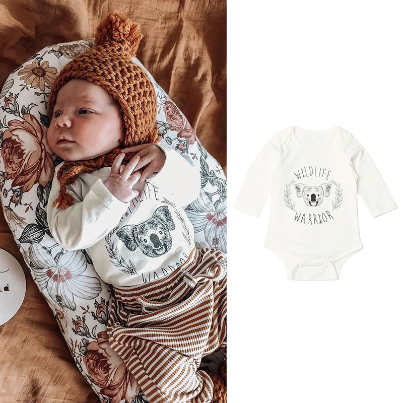 Newborn Infants Autumn Rompers Baby Girls Boys Cotton Jumpsuits Children Koala Printing Playsuits
Newborn Infants Autumn Rompers Baby Girls Boys Cotton Jumpsuits Children Koala Printing Playsuits