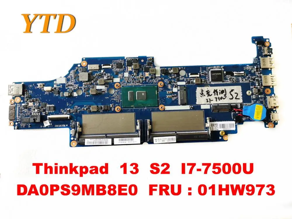 Original for Lenovo Thinkpad 13 S2 Laptop motherboard 13 S2 I7-7500U DA0PS9MB8E0 FRU 01HW973 tested good free shipping
Original for Lenovo Thinkpad 13 S2 Laptop motherboard 13 S2 I7-7500U DA0PS9MB8E0 FRU 01HW973 tested good free shipping