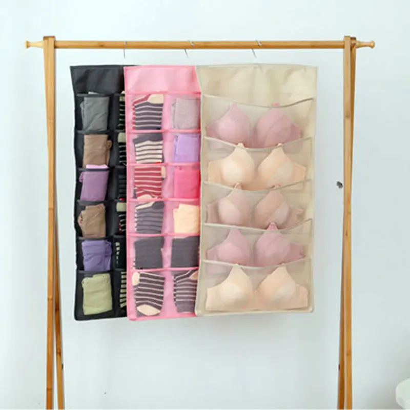 Cloth Underwear Storage Organizer Hanging Bag Storage Wall Hanging Bra Socks Storage Bag Wardrobe Dormitory Home Organizer 
Cloth Underwear Storage Organizer Hanging Bag Storage Wall Hanging Bra Socks Storage Bag Wardrobe Dormitory Home Organizer