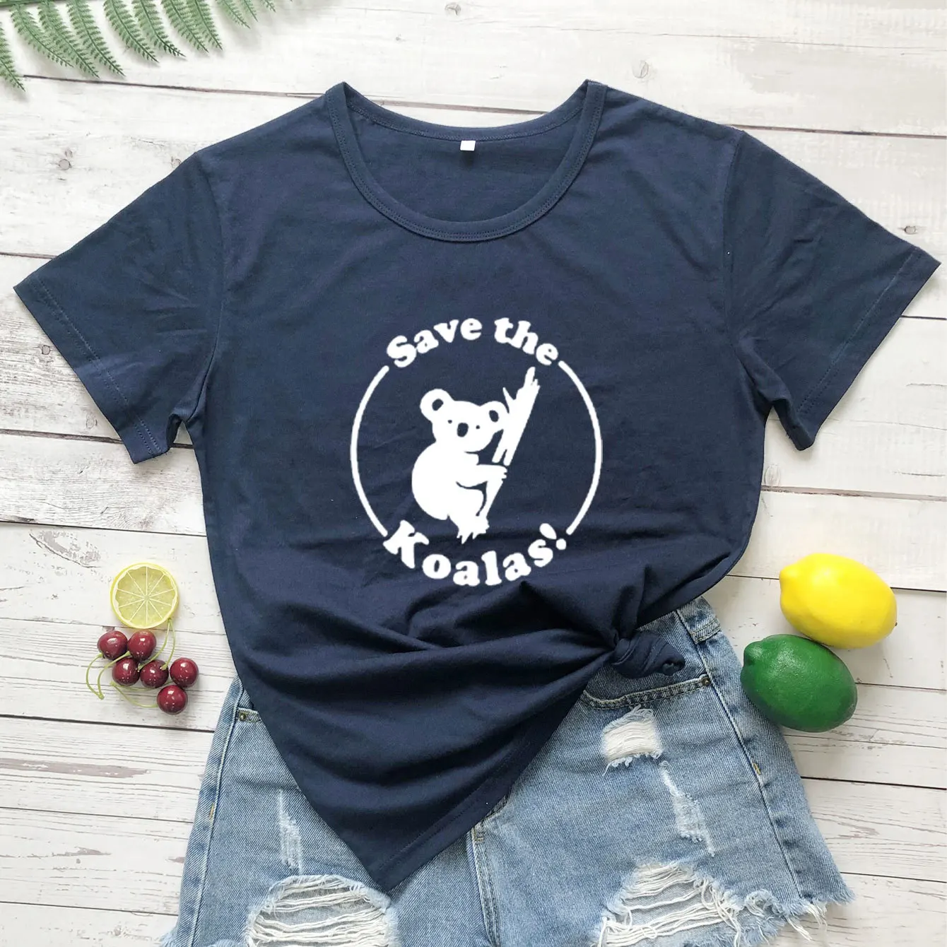 100% Cotton Women T Shirt Save The Koalas Printed Tshirt Ladies Short Sleeve Tee Shirt Women Female Tops Clothes Camisetas Mujer
100% Cotton Women T Shirt Save The Koalas Printed Tshirt Ladies Short Sleeve Tee Shirt Women Female Tops Clothes Camisetas Mujer