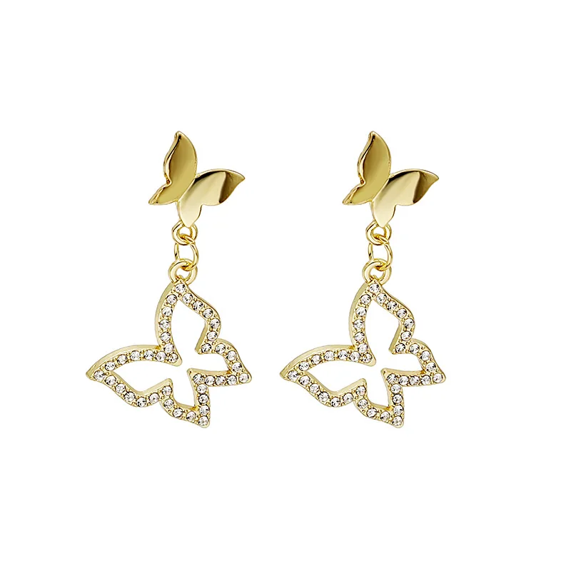 925 Silver Butterfly Stud Earrings For Women Girls Rhinestone Animal Chain Drop Earrings Fashion Dangle Earrings Jewelry Gift
925 Silver Butterfly Stud Earrings For Women Girls Rhinestone Animal Chain Drop Earrings Fashion Dangle Earrings Jewelry Gift