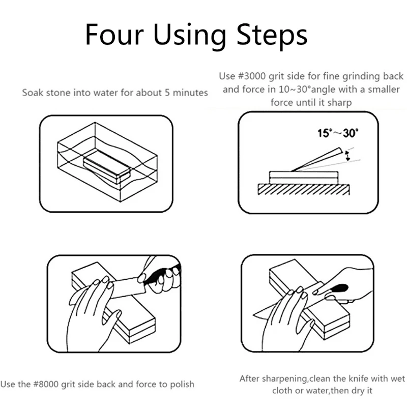 Sharpening Stone 3000 & 8000 Grit - Double Sided Whetstone Set For Knives With Non-Slip Bamboo Base and Free Angle Guide
Sharpening Stone 3000 & 8000 Grit - Double Sided Whetstone Set For Knives With Non-Slip Bamboo Base and Free Angle Guide