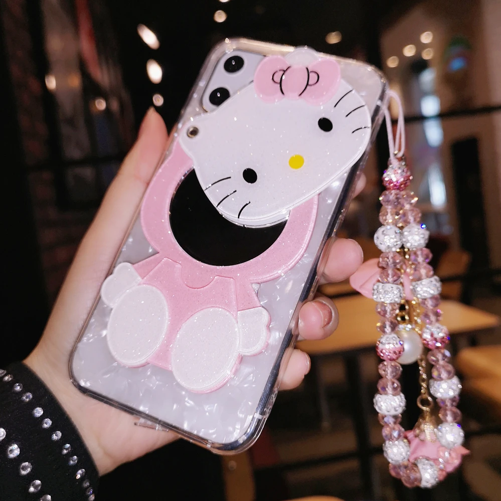 Fashion Cute Make Up Mirror Bling Crystal Diamond Fur Ball Hand Chain Case Cover For iPhone 12 Mini 11 Pro XS MAX 8 7 6S Plus SE
Fashion Cute Make Up Mirror Bling Crystal Diamond Fur Ball Hand Chain Case Cover For iPhone 12 Mini 11 Pro XS MAX 8 7 6S Plus SE