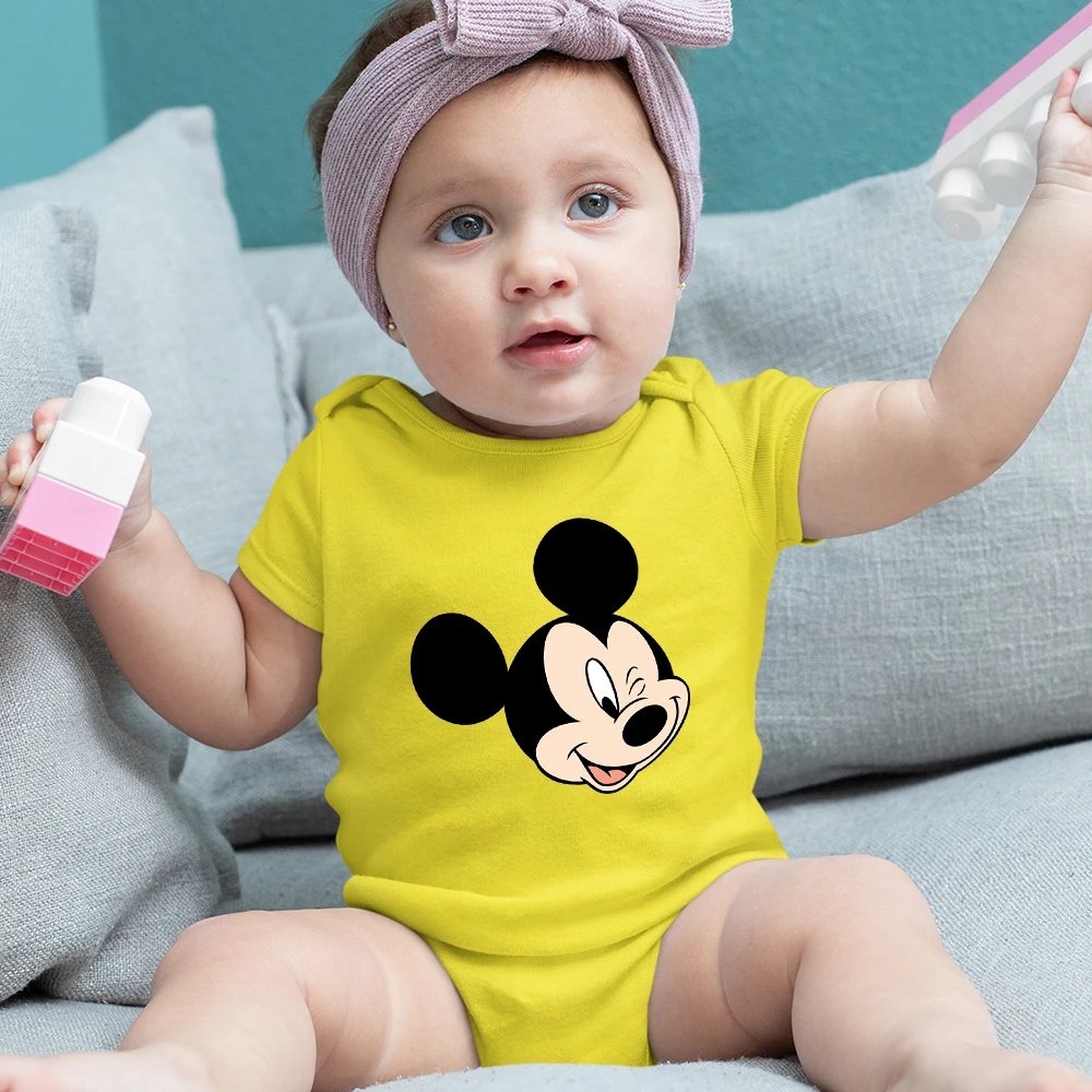Disney Mickey Mouse Print Fine Newborn Clothes Urban Leisure Baby Girl Clothes O-Neck Casual One-Pieces Onesie Infant Pajamas
Disney Mickey Mouse Print Fine Newborn Clothes Urban Leisure Baby Girl Clothes O-Neck Casual One-Pieces Onesie Infant Pajamas