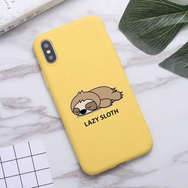 Cute cartoon animal yoga sloth Phone Case Candy Color for iPhone 6 7 8 11 12 s mini pro X XS XR MAX Plus
Cute cartoon animal yoga sloth Phone Case Candy Color for iPhone 6 7 8 11 12 s mini pro X XS XR MAX Plus