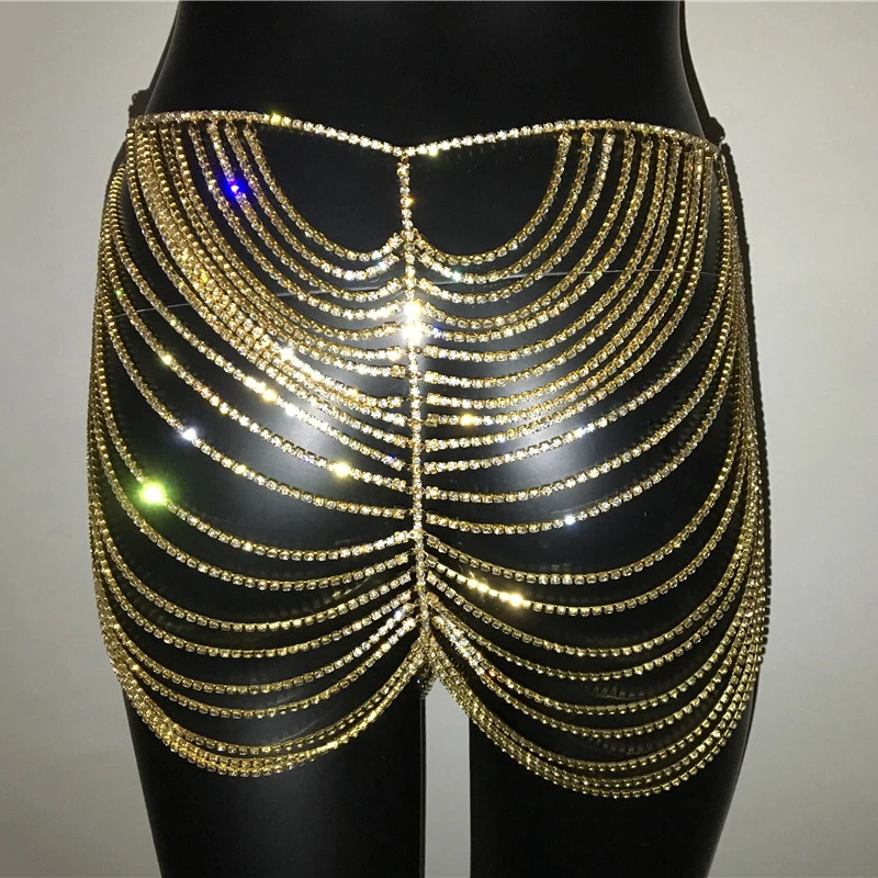 Bling Crystal Waist Belly Bikini Chain Women Diamante Underwear Tassel Sexy Body Harness Festival Party Chic Body Chain Jewelry
Bling Crystal Waist Belly Bikini Chain Women Diamante Underwear Tassel Sexy Body Harness Festival Party Chic Body Chain Jewelry