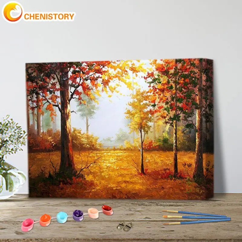 CHENISTORY Painting By Numbers Golden Maple Forest Scenery Diy Frame Pictures Paint By Number On Canvas Diy Home Decoration
CHENISTORY Painting By Numbers Golden Maple Forest Scenery Diy Frame Pictures Paint By Number On Canvas Diy Home Decoration