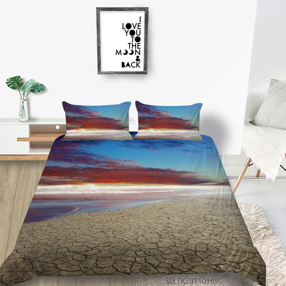 Sunshine 3D Bedding Set Sunset Printing Duvet Cover Set Nature Landscape Queen King Size Modern Home Bed Set For All Seasons 
Sunshine 3D Bedding Set Sunset Printing Duvet Cover Set Nature Landscape Queen King Size Modern Home Bed Set For All Seasons