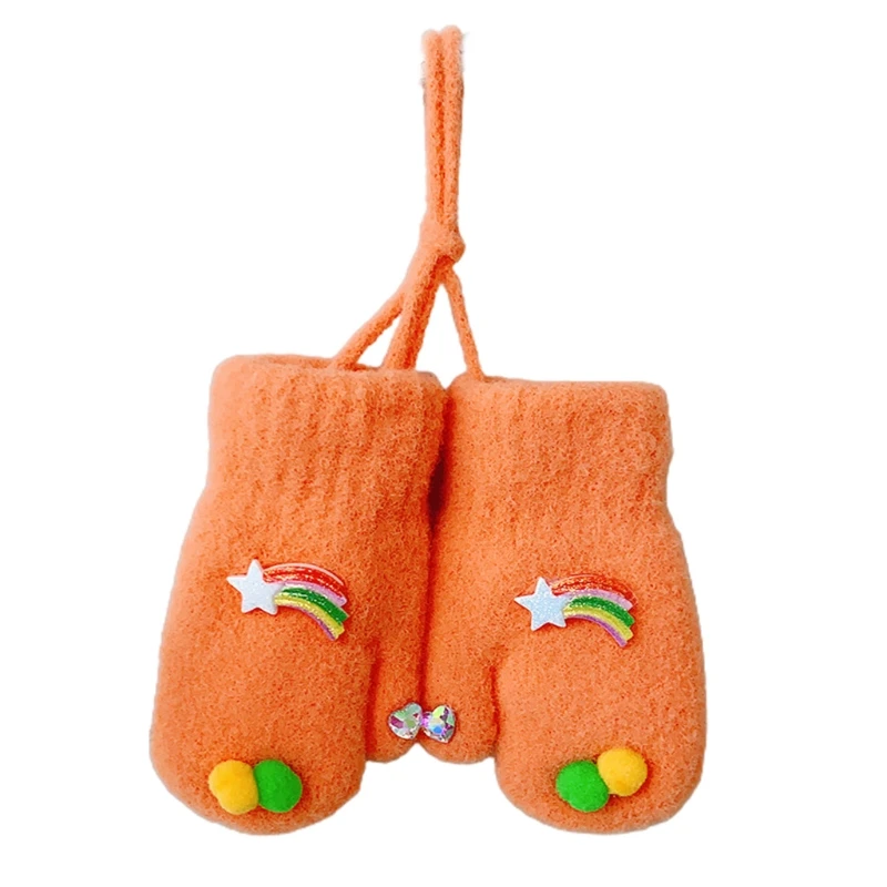Baby Kids Winter Knit Gloves Cartoon Rainbow Star Thick Plush Lined Warm Mittens N58F
Baby Kids Winter Knit Gloves Cartoon Rainbow Star Thick Plush Lined Warm Mittens N58F