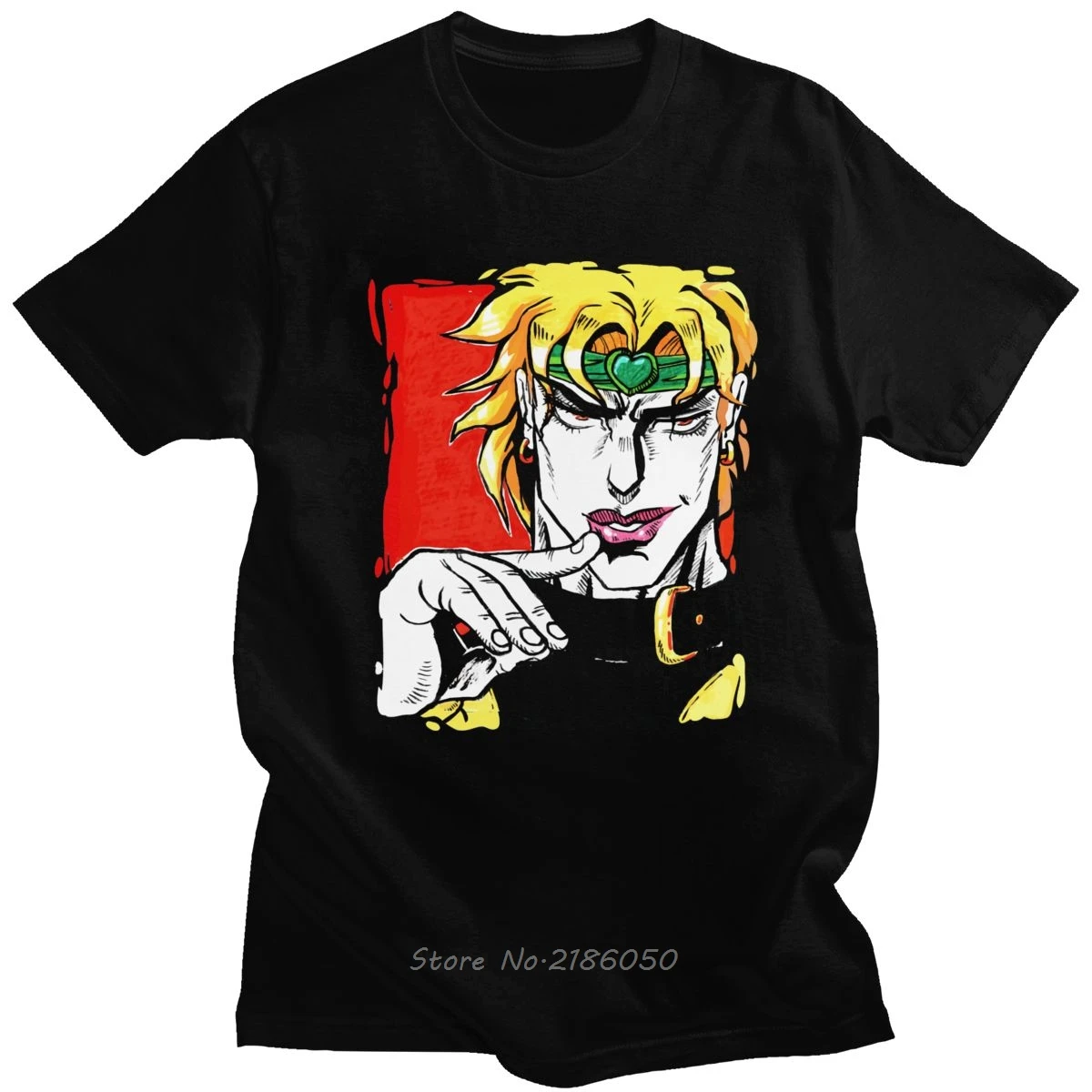 Футболка крутая Dio Brando невероятные приключения Джоджо хлопковая футболка с