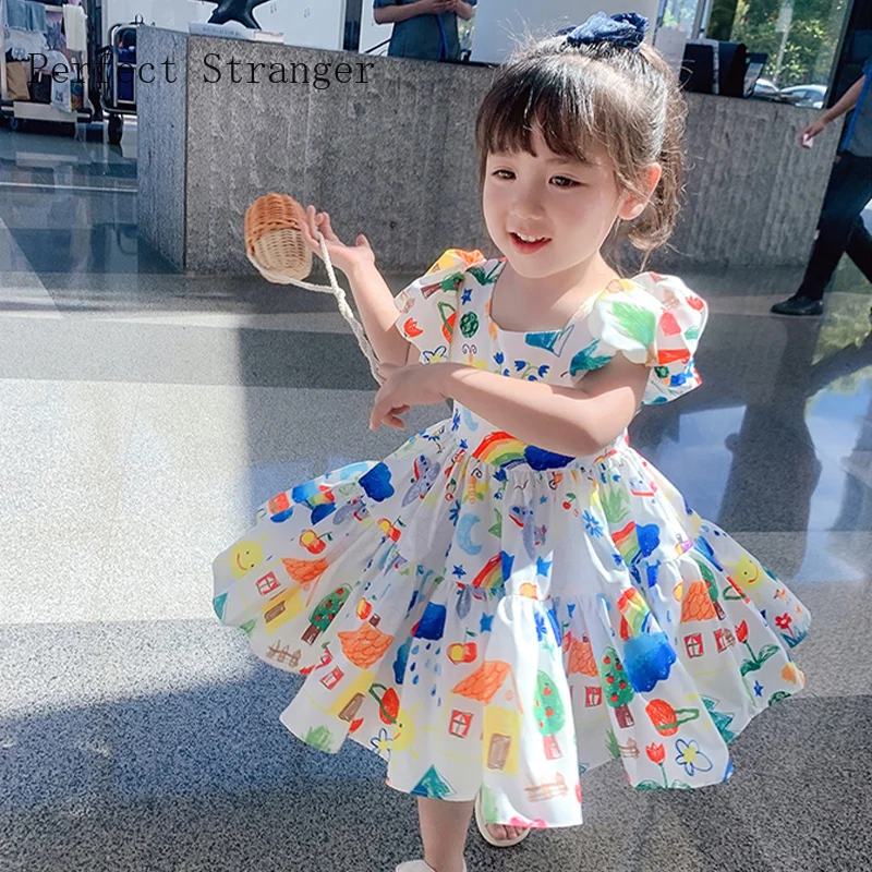 Girls Dress 2-8 Years Old Kids Clothes Baby Girl Princess Toddler Girls Cute Graffiti Backless Dress Summer Children's Clothing
Girls Dress 2-8 Years Old Kids Clothes Baby Girl Princess Toddler Girls Cute Graffiti Backless Dress Summer Children's Clothing