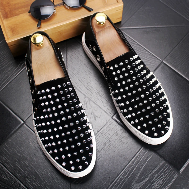 mens casual party nightclub wear summer genuine leather shoes slip on lazy driving shoe flat platform rivets loafer mans sneaker
mens casual party nightclub wear summer genuine leather shoes slip on lazy driving shoe flat platform rivets loafer mans sneaker