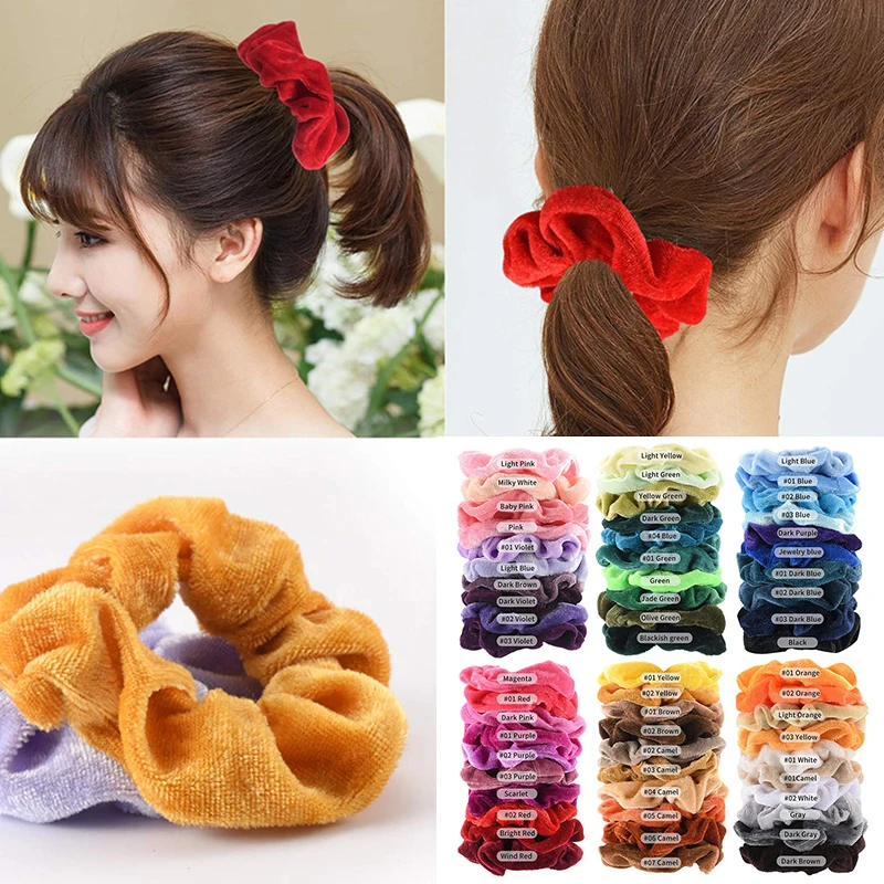 Sweet Elegant Vintage Hair Scrunchies Fashion All-matched Girl Headwear Stretchy Velvet Scrunchie Women Elastic Hair Bands
Sweet Elegant Vintage Hair Scrunchies Fashion All-matched Girl Headwear Stretchy Velvet Scrunchie Women Elastic Hair Bands