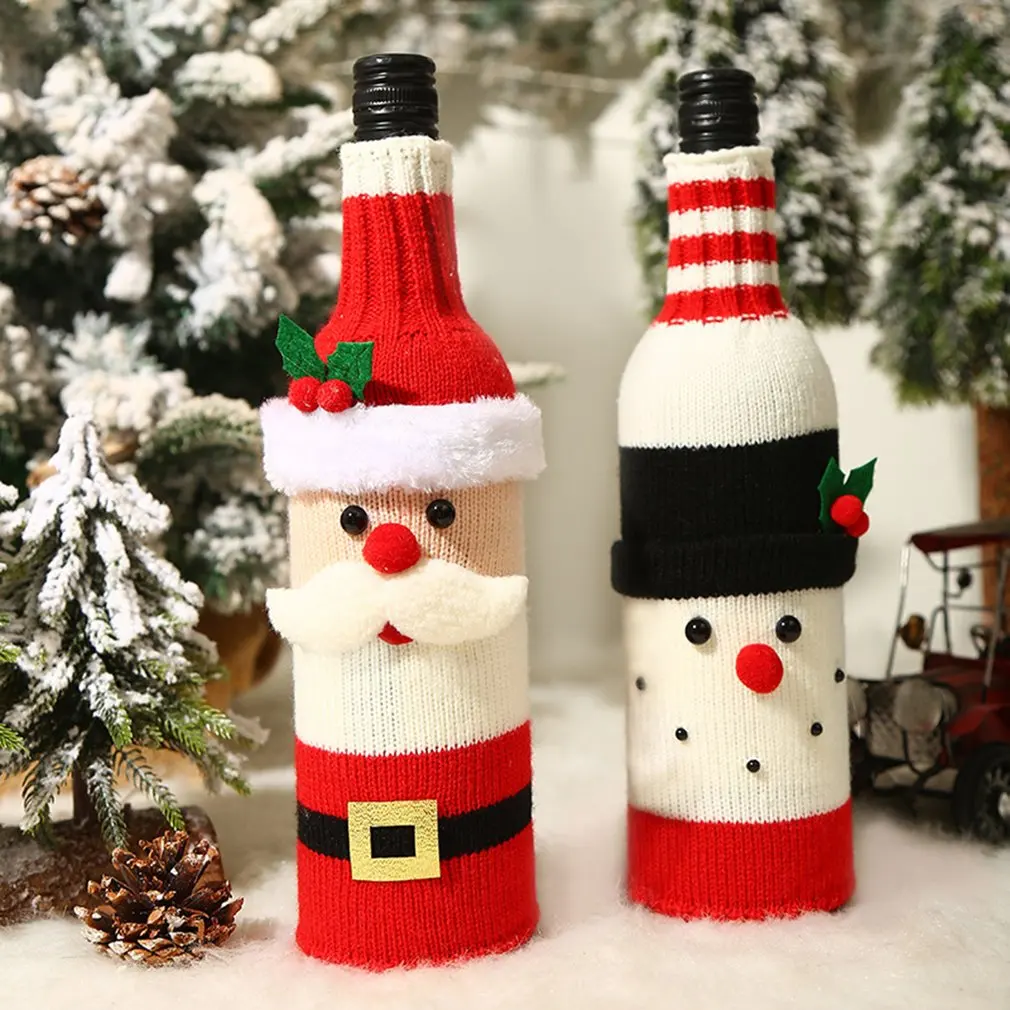 1Pc Christmas Wine Bottle Cover Merry Christmas Decorations For Home Xmas Gift 2020 Natal Noel Christmas Table Decor
1Pc Christmas Wine Bottle Cover Merry Christmas Decorations For Home Xmas Gift 2020 Natal Noel Christmas Table Decor