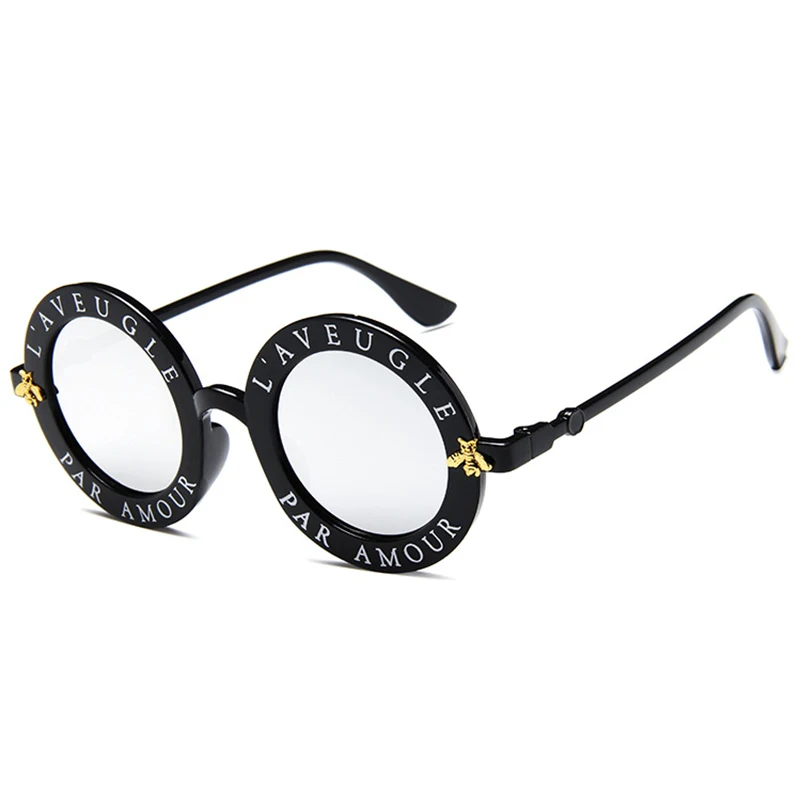 Очки солнцезащитные женские круглые в металлической оправе | Аксессуары для