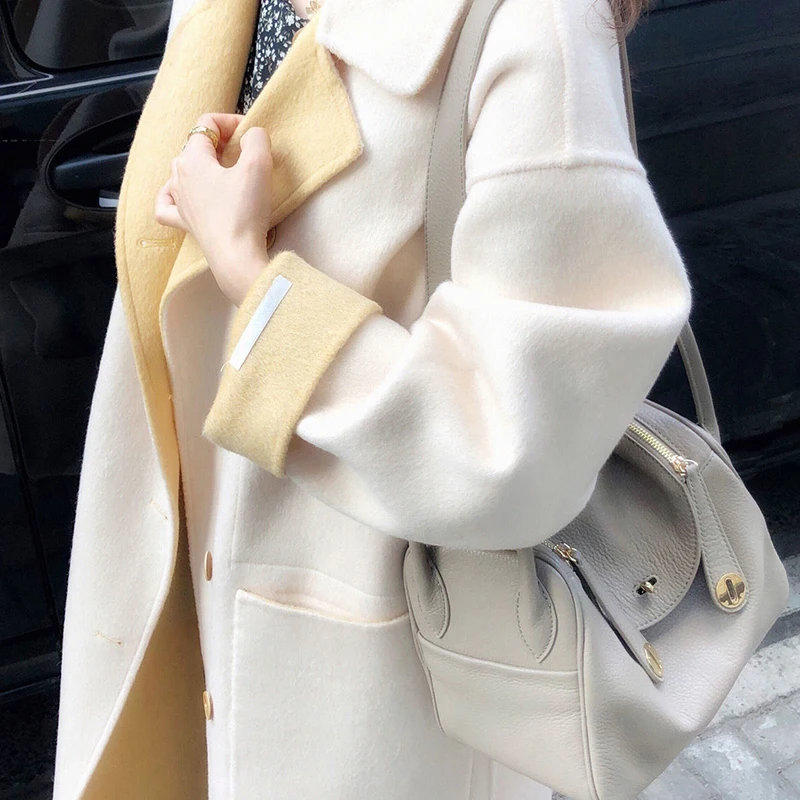 2021 Winter Autumn Yellow Woolen Coat Women's Plus Size Fashion Long Thick Add Cotton Jacket Blends Loose Solid Color Warm Coats
2021 Winter Autumn Yellow Woolen Coat Women's Plus Size Fashion Long Thick Add Cotton Jacket Blends Loose Solid Color Warm Coats