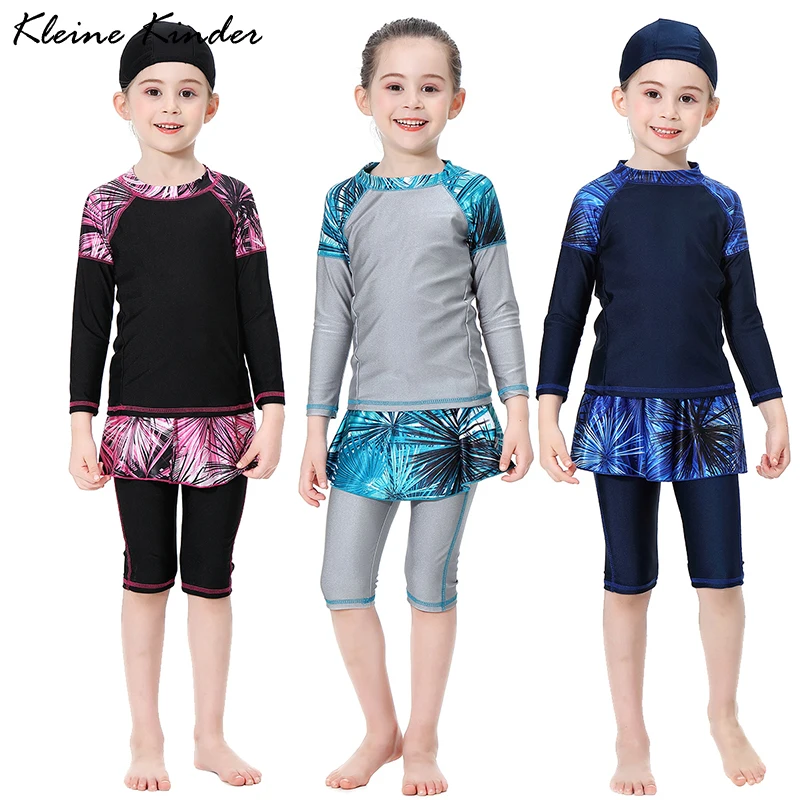 Swimsuit Kids Girl Long Sleeve 3 Pieces Girls Swimwear Muslim Modest Bathing Suit Baby Toddler Teenager Children Swimming Suit
Swimsuit Kids Girl Long Sleeve 3 Pieces Girls Swimwear Muslim Modest Bathing Suit Baby Toddler Teenager Children Swimming Suit
