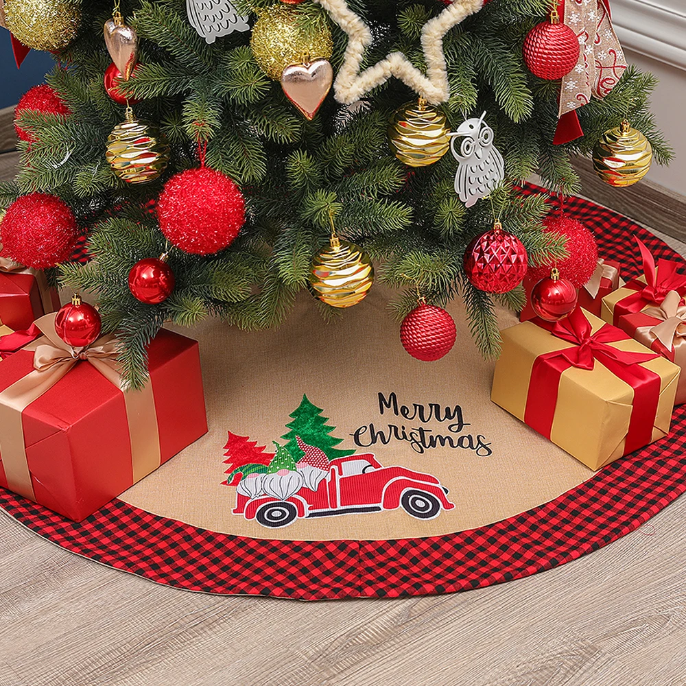 2020 Christmas Tree Skirt Linen Plaid Skirt Home Decoration Car 48 Inch Decor for Room
2020 Christmas Tree Skirt Linen Plaid Skirt Home Decoration Car 48 Inch Decor for Room