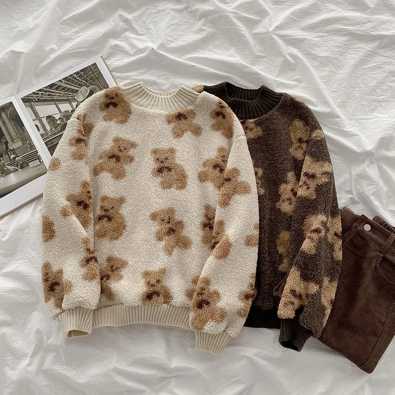 Kawaii Sweater Fall Winter 2021 Spring New Female Cute Bear Jumpers Tops Korean Fashion Casual O Neck Long Sleeve Pullovers y2k
Kawaii Sweater Fall Winter 2021 Spring New Female Cute Bear Jumpers Tops Korean Fashion Casual O Neck Long Sleeve Pullovers y2k