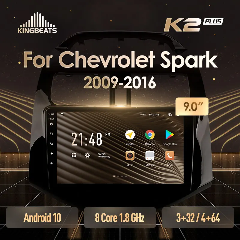 KingBeats штатное головное устройство For Chevrolet Spark M300 2009 2016 GPS Android 10 автомагнитола на