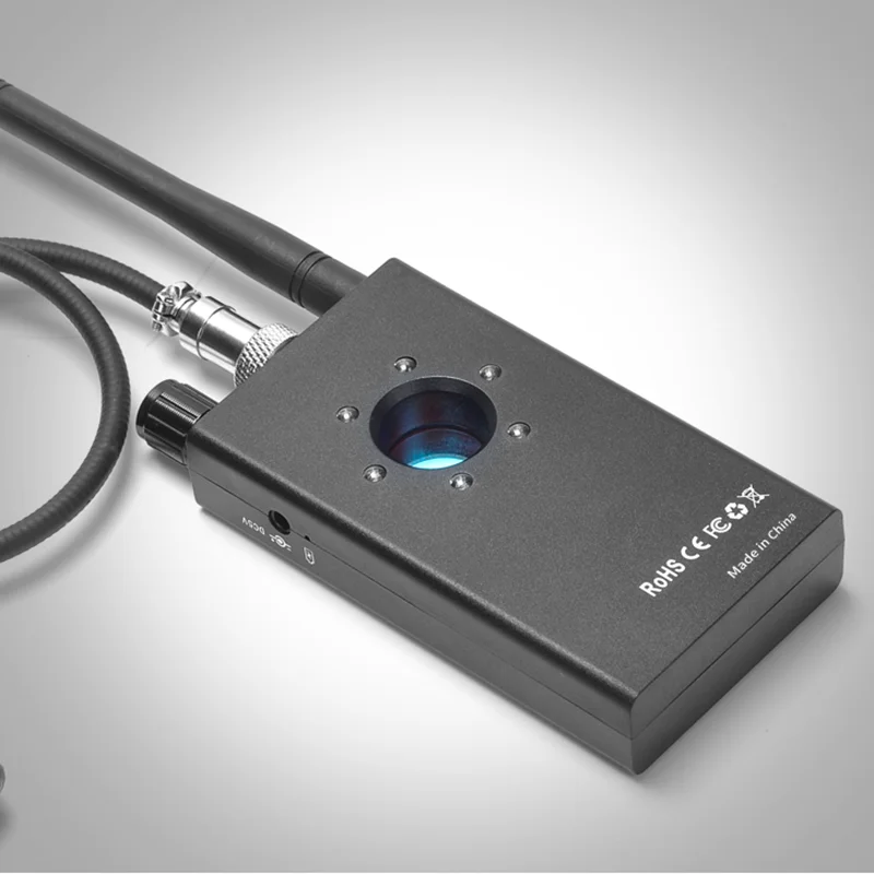 Anti-spy Detector mini Camera GSM Audio Bug Finder GPS Signal lens RF Tracker Detect Wireless Products
Anti-spy Detector mini Camera GSM Audio Bug Finder GPS Signal lens RF Tracker Detect Wireless Products