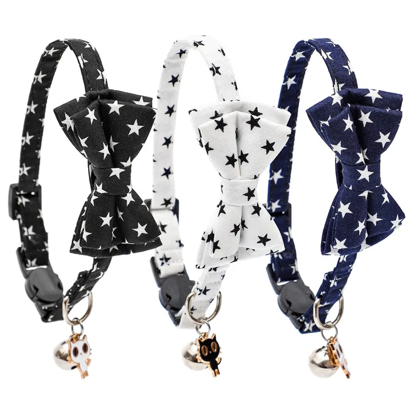 New Cartoon Cotton Pet Collar Star Cat Collar with Cute Pendant and Small Bells Cat Bow Tie Small Dog Party Pet Accessory
New Cartoon Cotton Pet Collar Star Cat Collar with Cute Pendant and Small Bells Cat Bow Tie Small Dog Party Pet Accessory