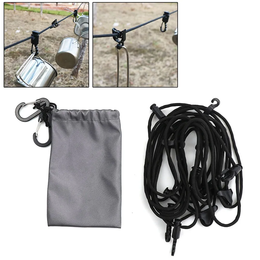 5m Adjustable Hanging Rope Multi-purpose Camping Clothesline Anti-slip With Hook High Quality Camping Accessories
5m Adjustable Hanging Rope Multi-purpose Camping Clothesline Anti-slip With Hook High Quality Camping Accessories