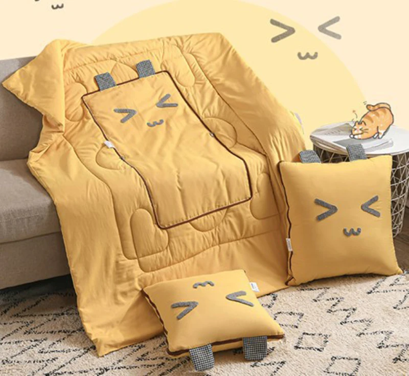 Cartoon Facial Expression Pillow 2 In 1 Creative Down Cotton Pillow Quilt Folding Nap Sleep Plush Cushion and Quilt Decorative
Cartoon Facial Expression Pillow 2 In 1 Creative Down Cotton Pillow Quilt Folding Nap Sleep Plush Cushion and Quilt Decorative