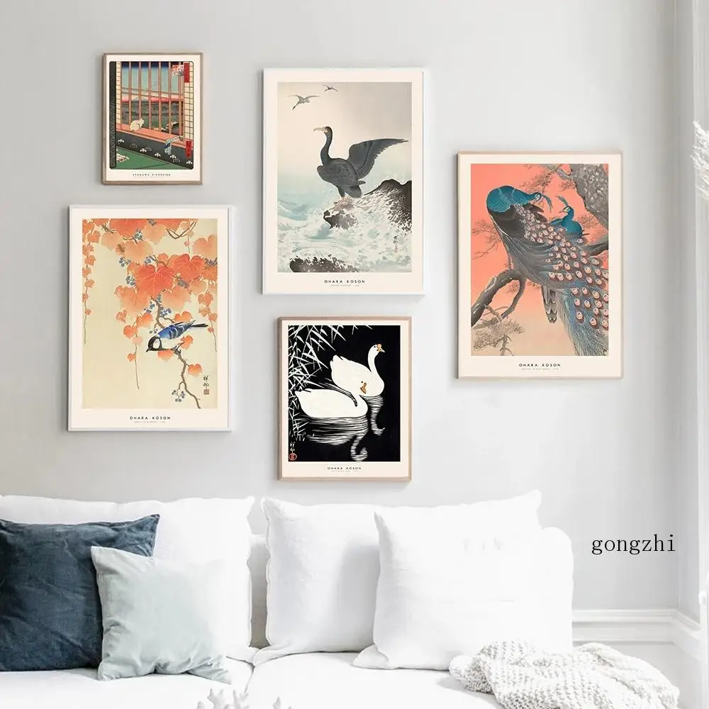 Japanese Artist Ohara Koson Vintage Poster Peacock Classic Canvas Paintings and Prints Wall Art Pictures Living Room Home Decor
Japanese Artist Ohara Koson Vintage Poster Peacock Classic Canvas Paintings and Prints Wall Art Pictures Living Room Home Decor