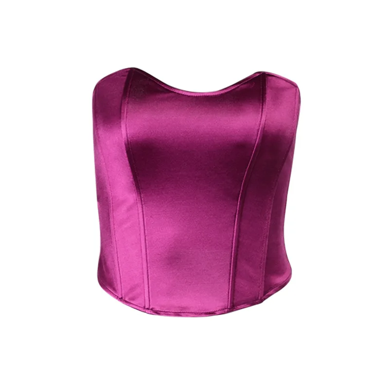 Women Sexy Tube Tops Solid Sleeveless Slim Skinny Corset Cropped Top Summer Casual Elegant Female Strapless Vest
Women Sexy Tube Tops Solid Sleeveless Slim Skinny Corset Cropped Top Summer Casual Elegant Female Strapless Vest