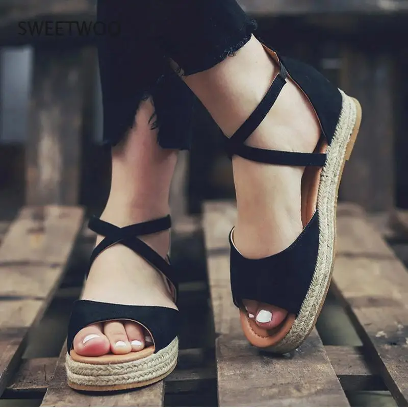 Summer Ladies Sandals Ladies Platform Open Toe Female Gladiator Flats Zipper Shoes Ladies Comfortable Large Size
Summer Ladies Sandals Ladies Platform Open Toe Female Gladiator Flats Zipper Shoes Ladies Comfortable Large Size