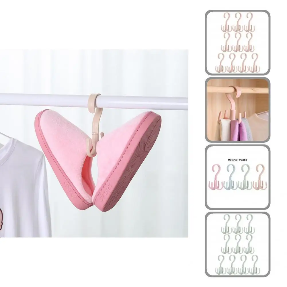 Practical Clothing Storage Rack Nail-free 4 Colors 360-degree Rotatable Rack Hangers Hook Hanger Rack Hangers 10Pcs
Practical Clothing Storage Rack Nail-free 4 Colors 360-degree Rotatable Rack Hangers Hook Hanger Rack Hangers 10Pcs