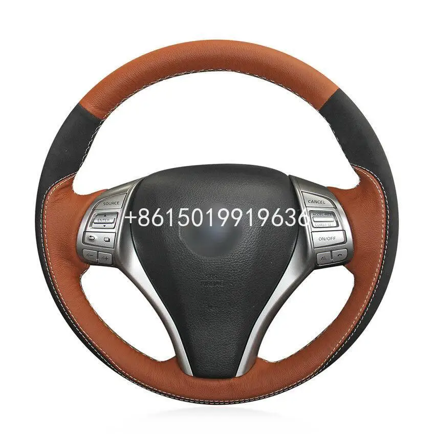 For Nissan X-Trail 2014-2017 car steering wheel cover hand-stitched DIY customing
For Nissan X-Trail 2014-2017 car steering wheel cover hand-stitched DIY customing