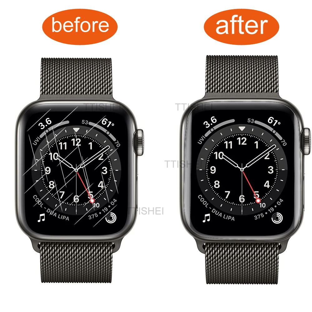 Для Apple Watch Series 6 iwatch SE 44 мм 40 защитная пленка из мягкого ТПУ для 5 4 не закаленное
