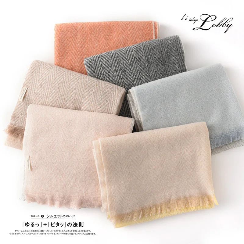 2019 Splicing Winter Scarf shawl Women Warm Solid Scarves Fashion Casual Scarfs Cashmere shawl
2019 Splicing Winter Scarf shawl Women Warm Solid Scarves Fashion Casual Scarfs Cashmere shawl