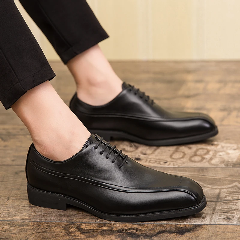 Men shoes leather Lace up Spring autumn Design Oxfords shoes lace up fashion male Soft Casual Loafer shoes man big size 48
Men shoes leather Lace up Spring autumn Design Oxfords shoes lace up fashion male Soft Casual Loafer shoes man big size 48