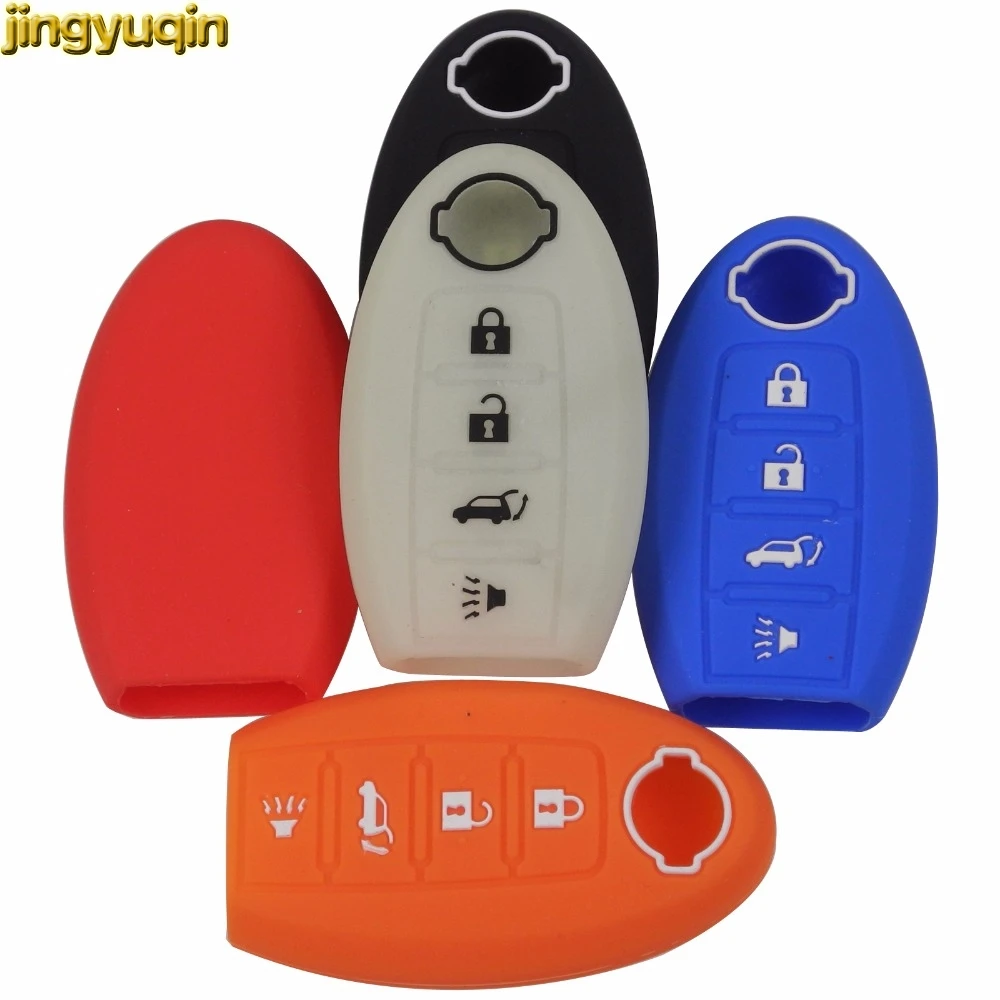 jingyuqin 4 BTN Silicone Smart Key Cover For Nissan Sentra Juke Versagel Maxima Altima Teana Versa Sunny Sylphy Qashqai X-Trail
jingyuqin 4 BTN Silicone Smart Key Cover For Nissan Sentra Juke Versagel Maxima Altima Teana Versa Sunny Sylphy Qashqai X-Trail