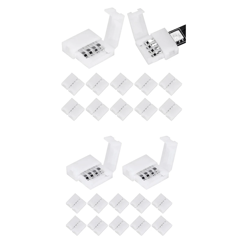 50Packs 4-Pin RGB LED Light Strip Connectors 10Mm & 50Packs 4-Pin RGB LED Light Strip Connectors 8Mm
50Packs 4-Pin RGB LED Light Strip Connectors 10Mm & 50Packs 4-Pin RGB LED Light Strip Connectors 8Mm