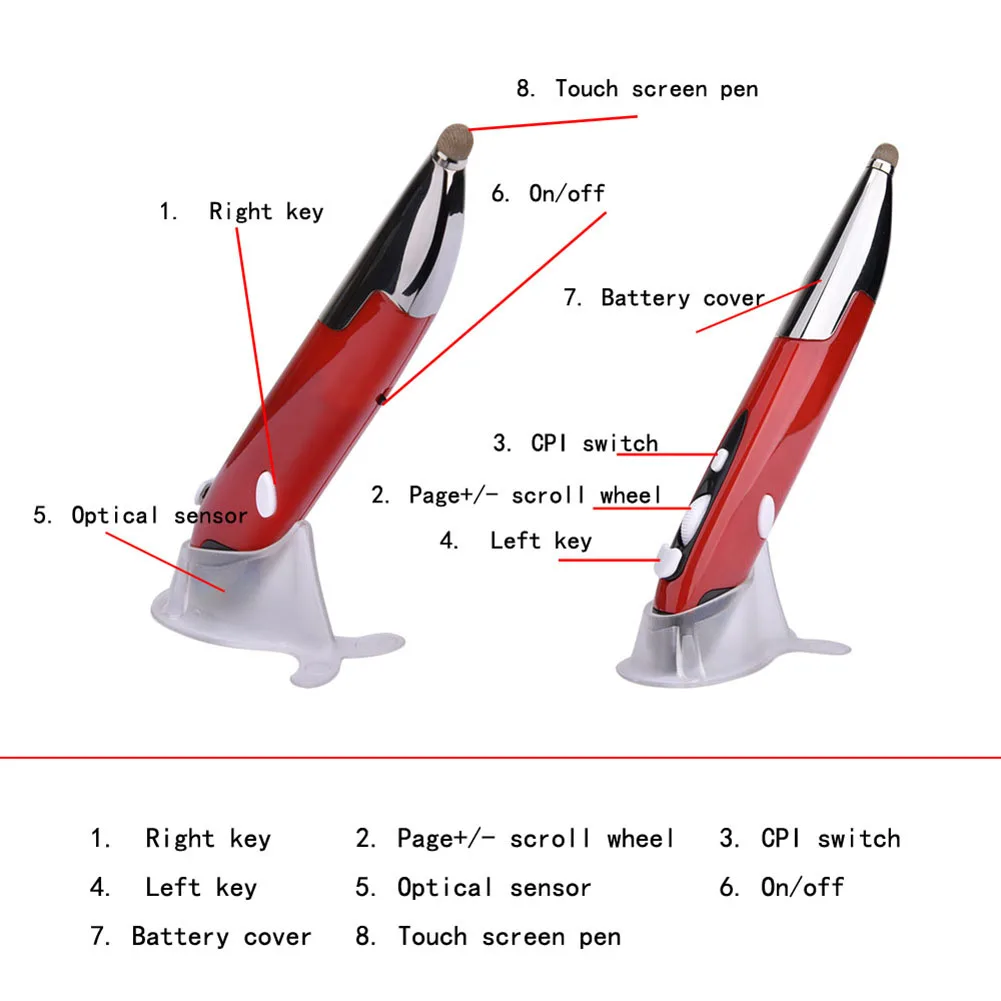 Hot 2.4GHz Wireless Pen Mouse PR-06 Universal 4 Keys 1600DPI Wireless Stylus Pen Ergonomic Mouse Handwriting for PC Smart TV Box
Hot 2.4GHz Wireless Pen Mouse PR-06 Universal 4 Keys 1600DPI Wireless Stylus Pen Ergonomic Mouse Handwriting for PC Smart TV Box