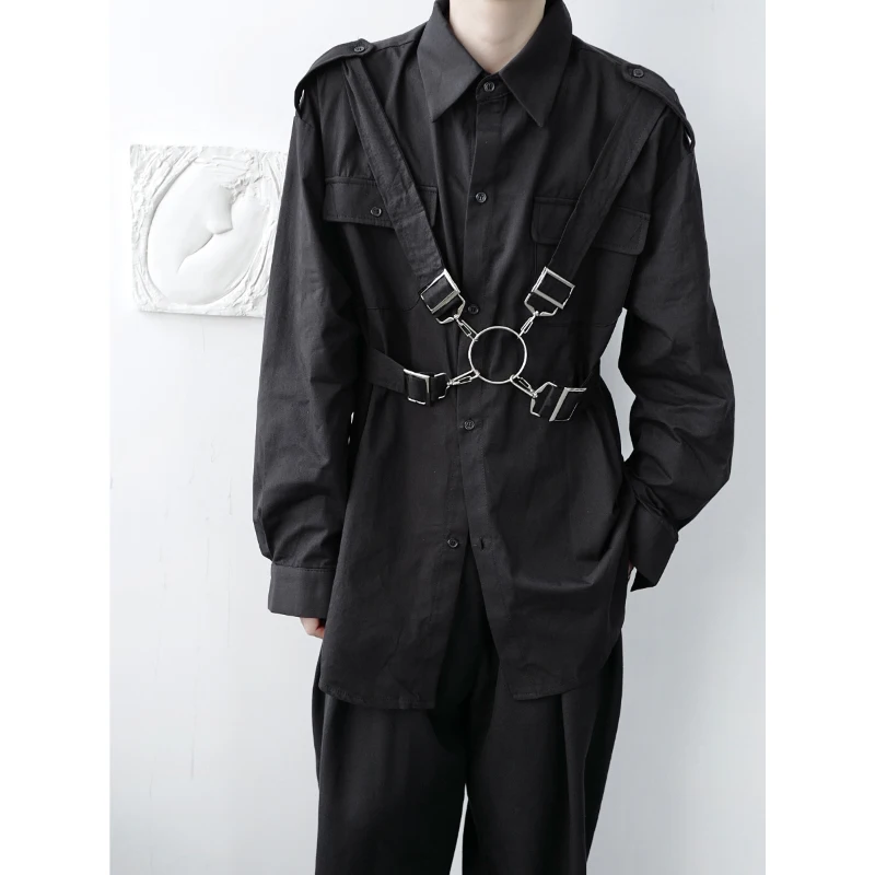 High Quality Ribbon Shirt Cotton Casual Baggy Long Sleeve Shirts Men's Japan Blouse Tops Tees For Male INS Style Clothing
High Quality Ribbon Shirt Cotton Casual Baggy Long Sleeve Shirts Men's Japan Blouse Tops Tees For Male INS Style Clothing