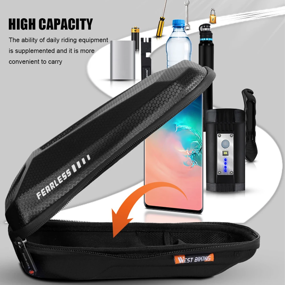 MTB Cycling Equipment Shipping Bicycle Front Frame Bag Storage Bag Phone Holder Hook and Loop Fastener Pouch Reflective Design
MTB Cycling Equipment Shipping Bicycle Front Frame Bag Storage Bag Phone Holder Hook and Loop Fastener Pouch Reflective Design