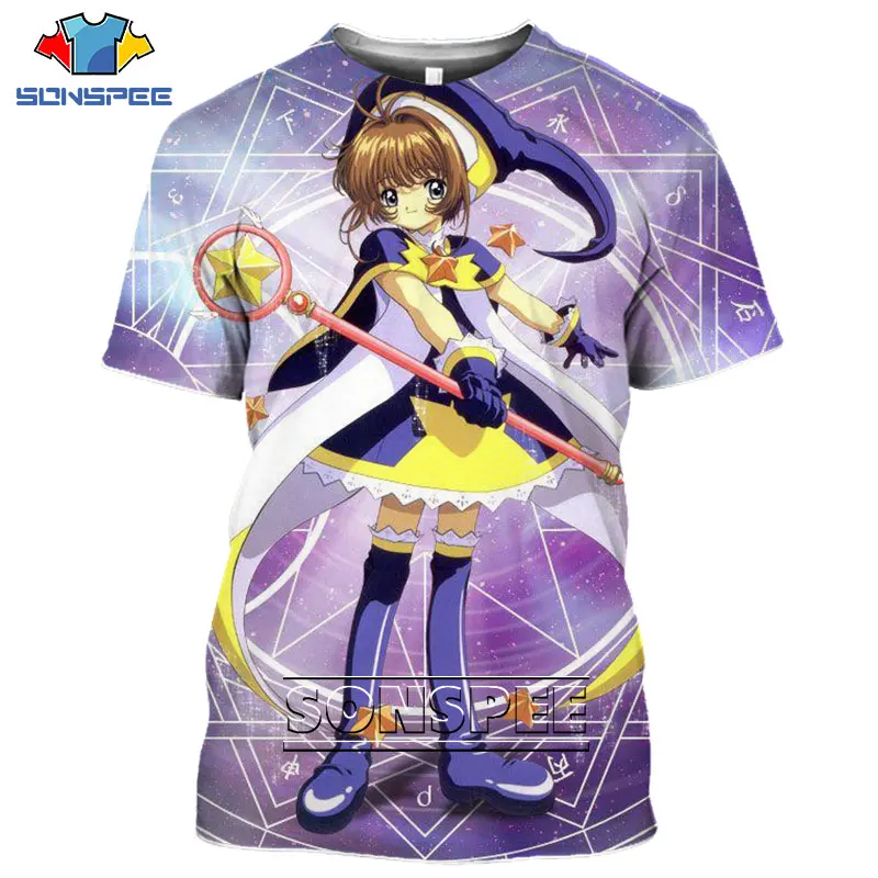 Hot Japanese Anime Card Captor Sakura T-shirt 3D Printing Kawaii Girl Kinomoto Sakura T Shirt Summer Harajuku Lady Style Tops
Hot Japanese Anime Card Captor Sakura T-shirt 3D Printing Kawaii Girl Kinomoto Sakura T Shirt Summer Harajuku Lady Style Tops