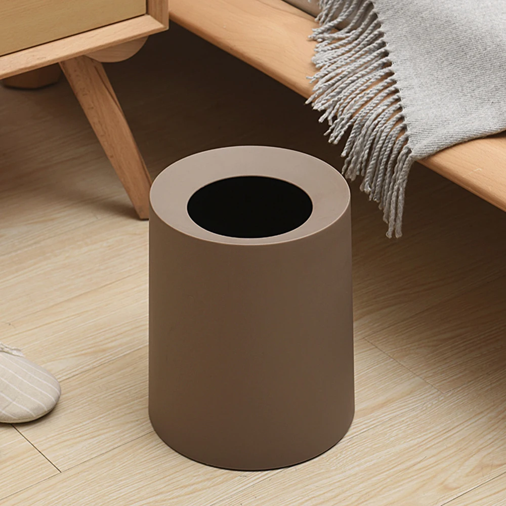 Creative matt plastic trash can round double-layer uncovered trash can household kitchen garbage storage bin home
Creative matt plastic trash can round double-layer uncovered trash can household kitchen garbage storage bin home
